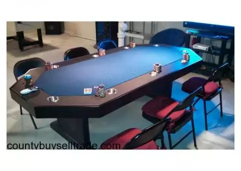 Custom built poker table