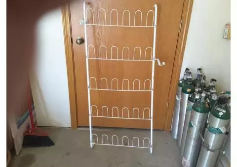 Shoe rack for over door